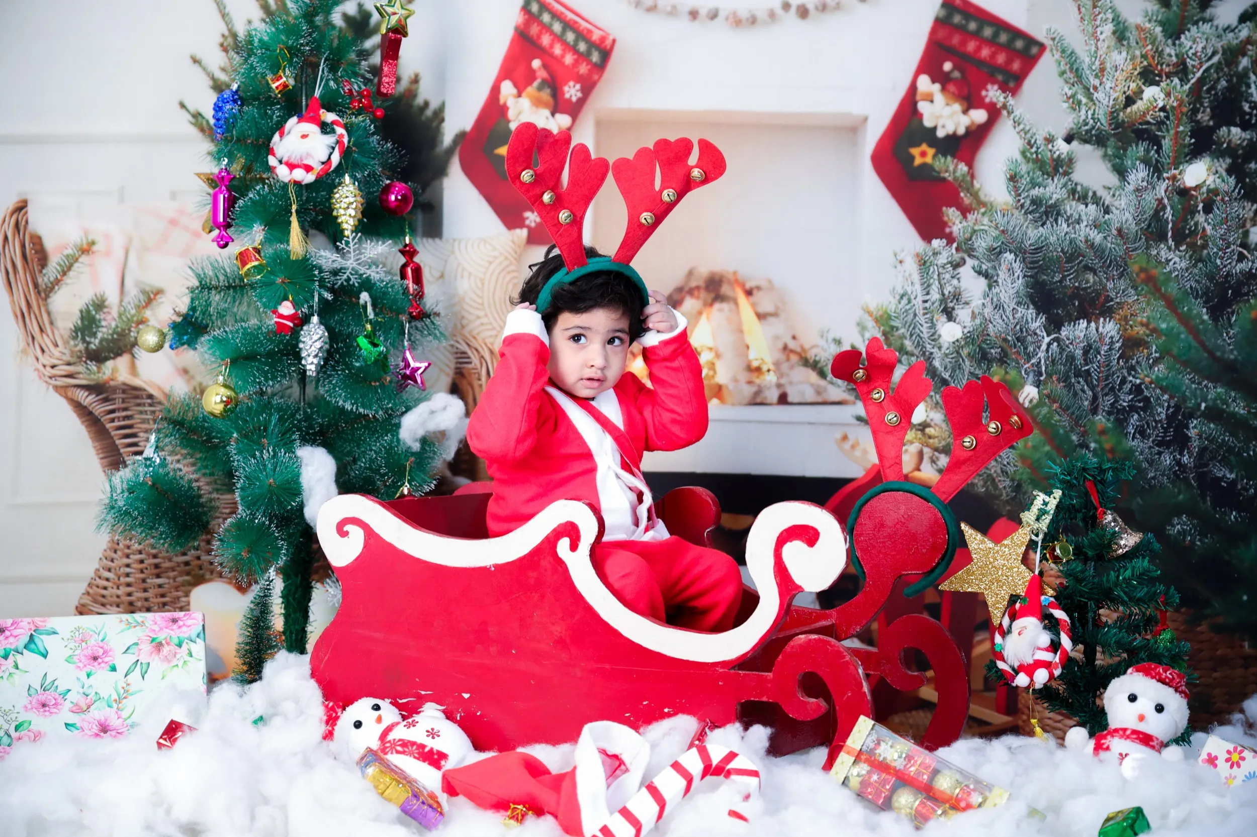 Christmas Baby Photoshoot Family Bottom